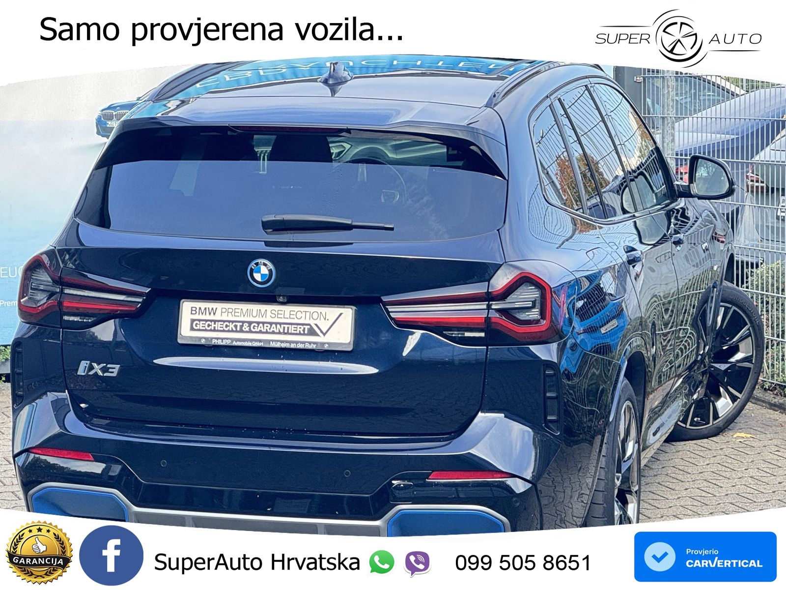 BMW iX3 80 kWh (286 KS) M Sport ACC+HEAD+GR SJED+360+PANO