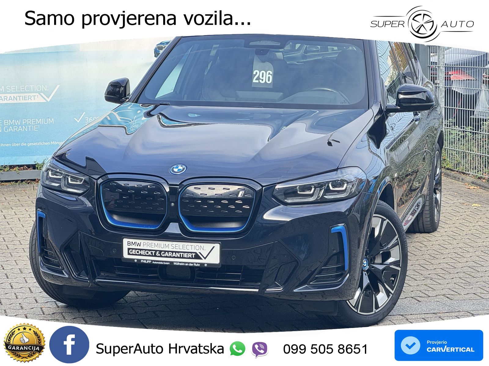 BMW iX3 80 kWh (286 KS) M Sport ACC+HEAD+GR SJED+360+PANO