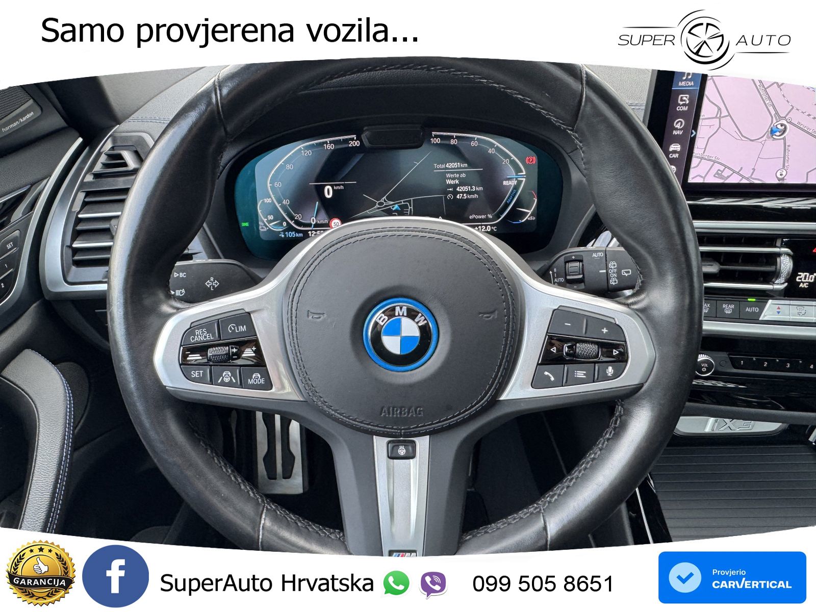 BMW iX3 80 kWh (286 KS) M Sport ACC+HEAD+GR SJED+360+PANO
