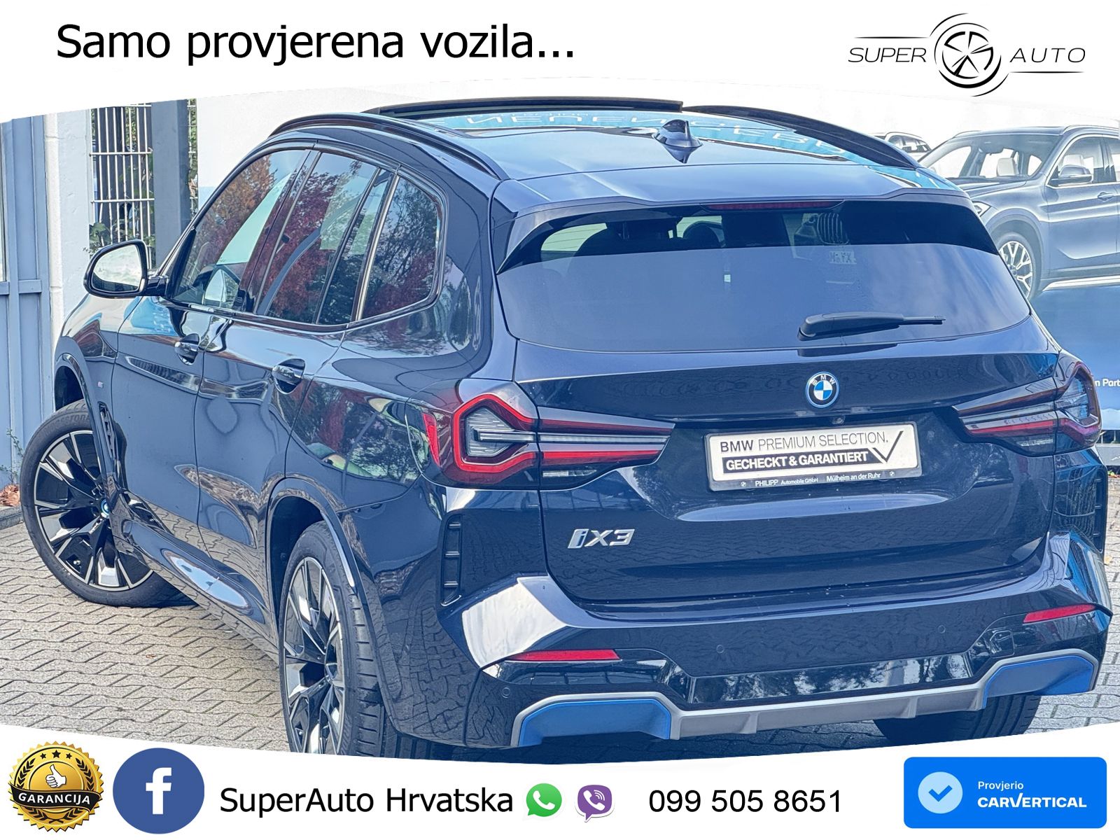 BMW iX3 80 kWh (286 KS) M Sport ACC+HEAD+GR SJED+360+PANO