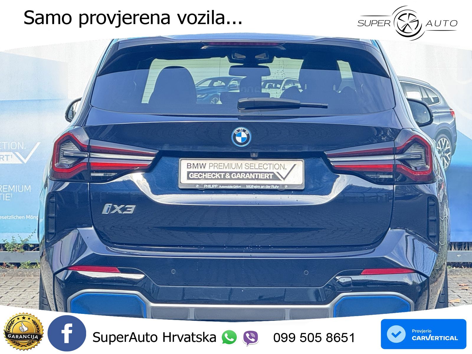 BMW iX3 80 kWh (286 KS) M Sport ACC+HEAD+GR SJED+360+PANO
