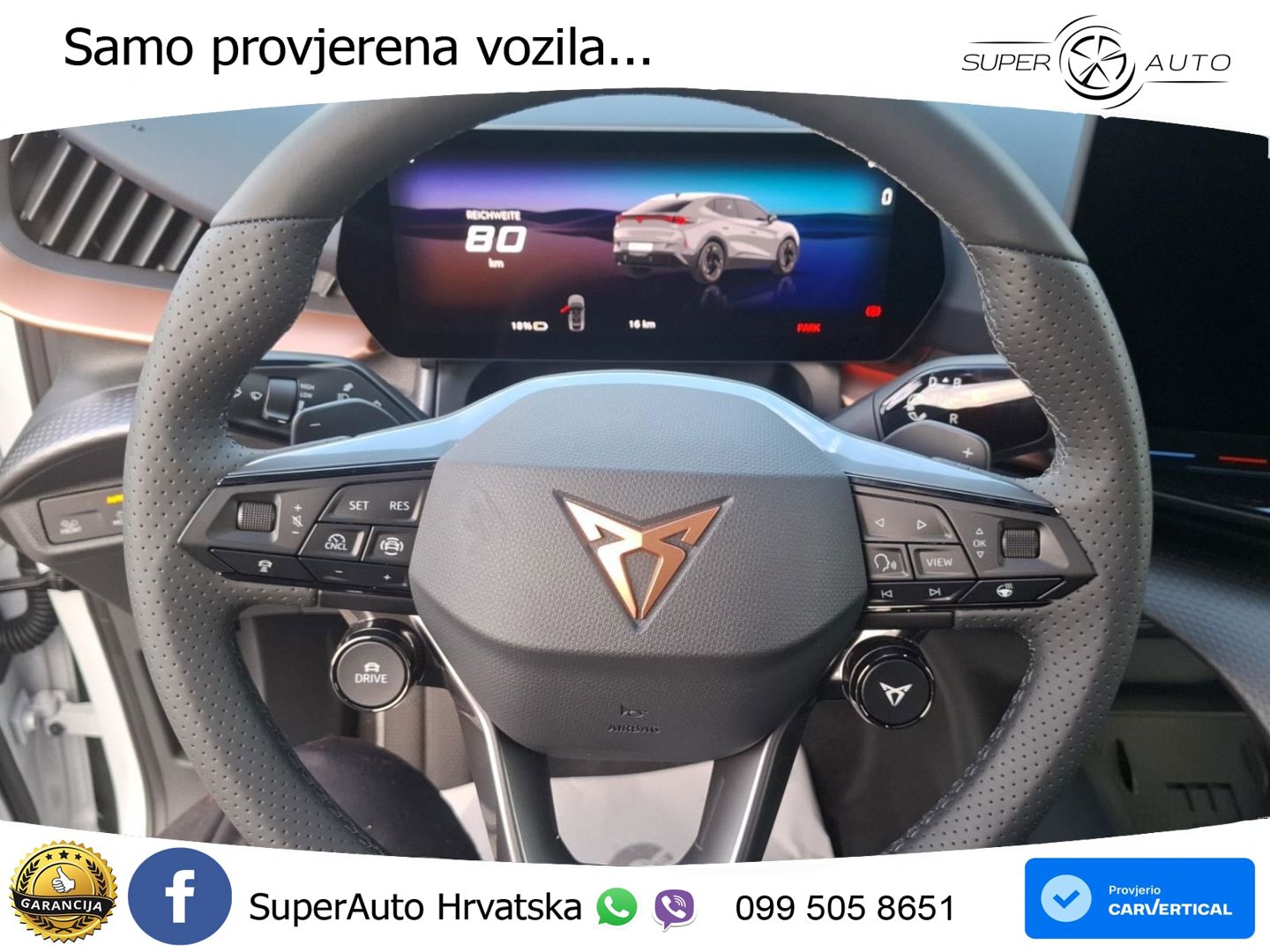 Cupra Tavascan 82 kWh (286 KS) LED+ACC