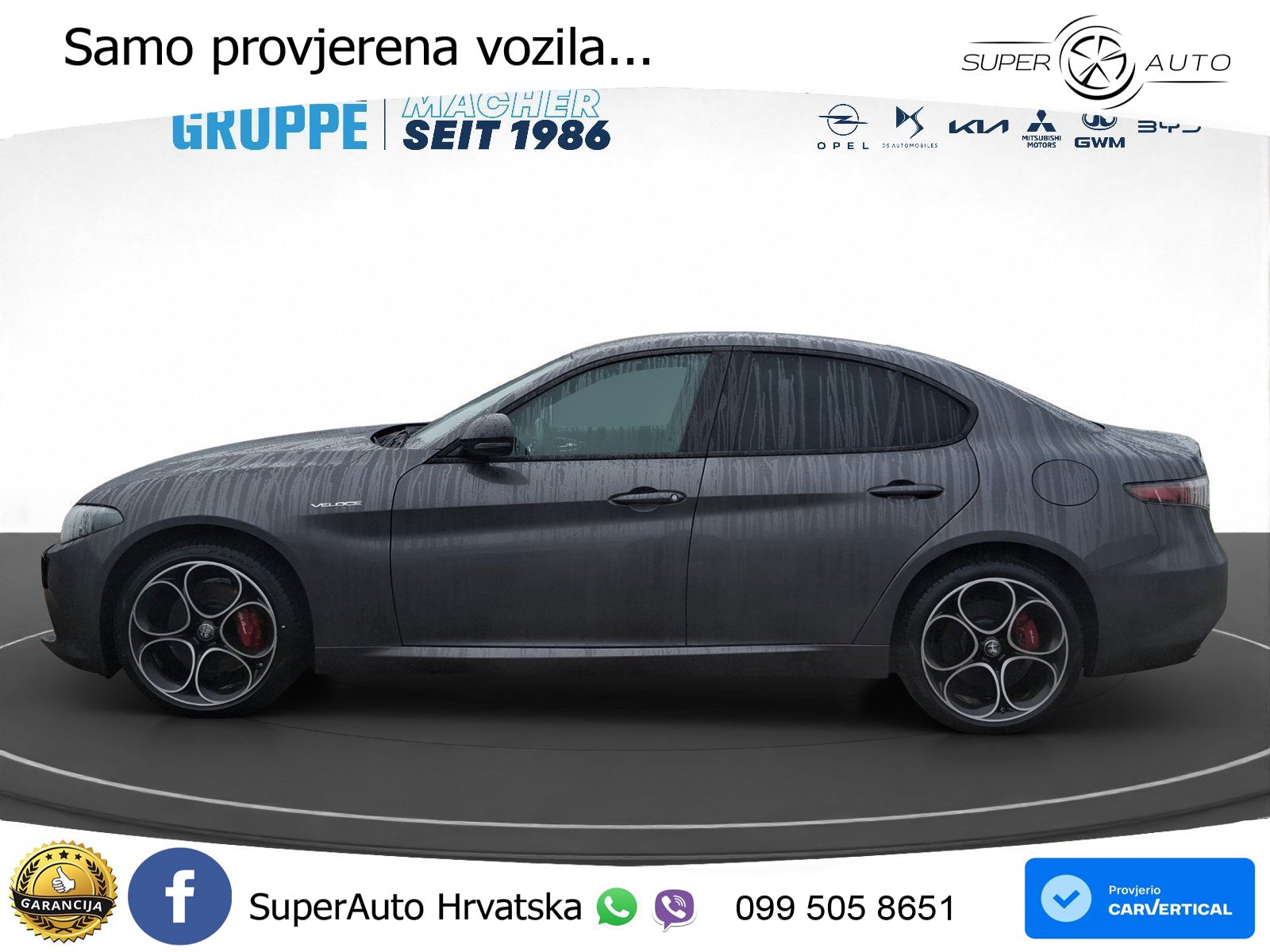 Alfa Romeo Giulia 2.0 Turbo (280 KS) AWD Automatic LED+GR SJED+ACC