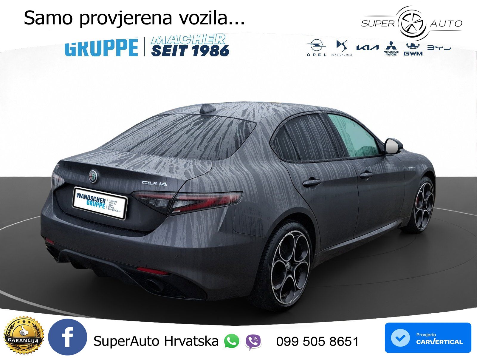 Alfa Romeo Giulia 2.0 Turbo (280 KS) AWD Automatic LED+GR SJED+ACC