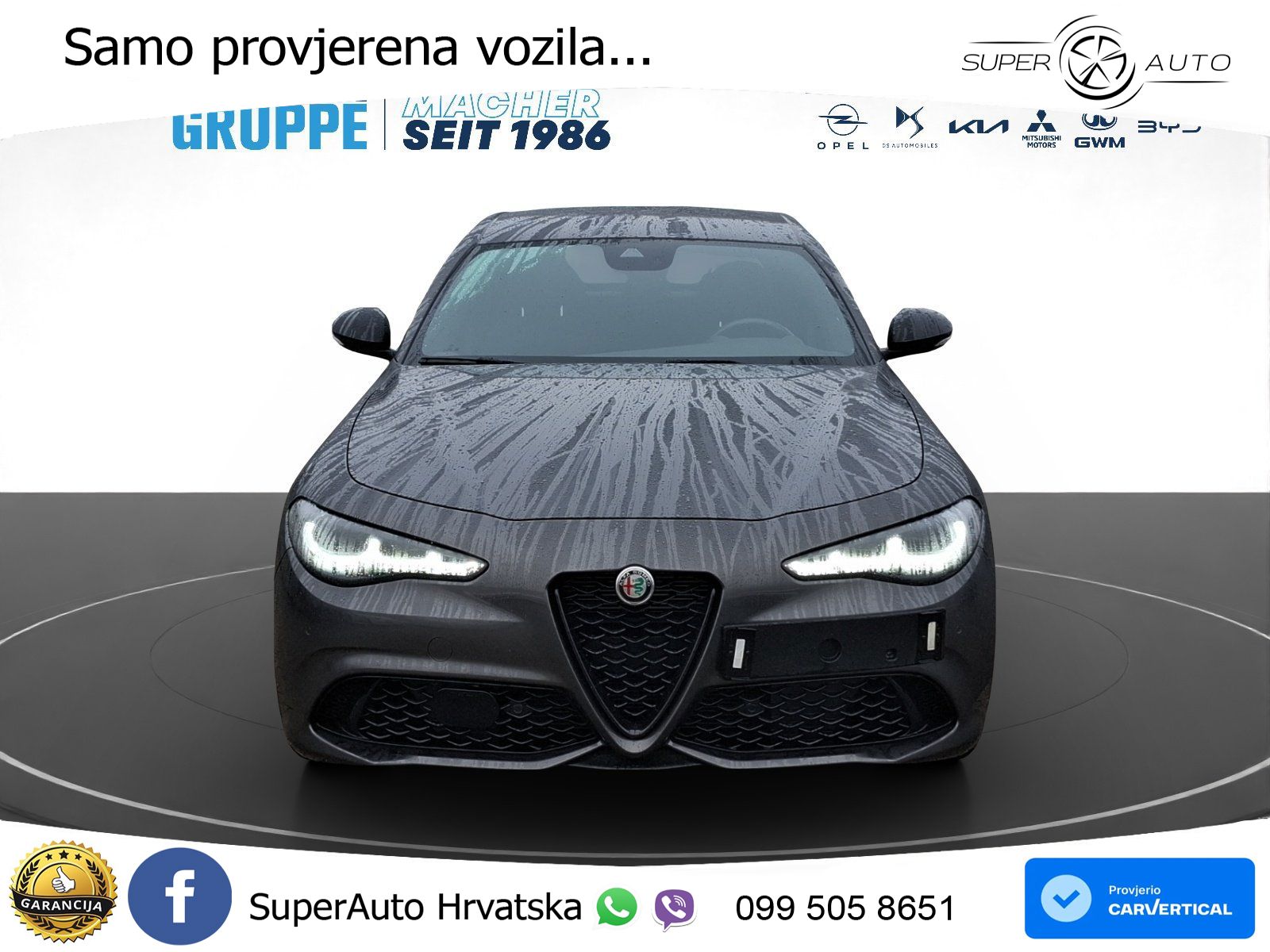 Alfa Romeo Giulia 2.0 Turbo (280 KS) AWD Automatic LED+GR SJED+ACC