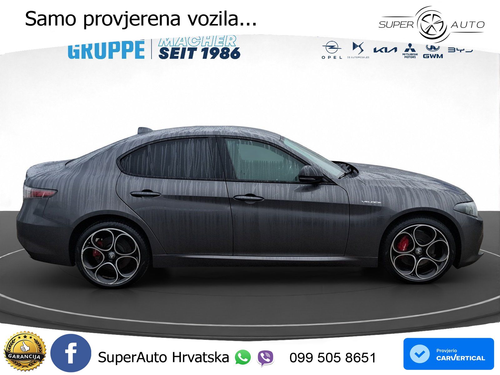 Alfa Romeo Giulia 2.0 Turbo (280 KS) AWD Automatic LED+GR SJED+ACC