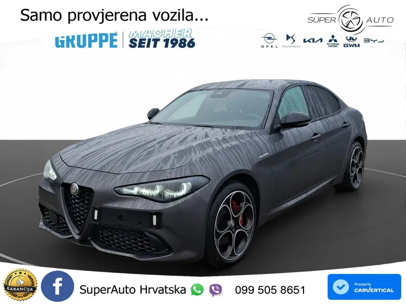 Alfa Romeo Giulia 2.0 Turbo (280 KS) AWD Automatic LED+GR SJED+ACC