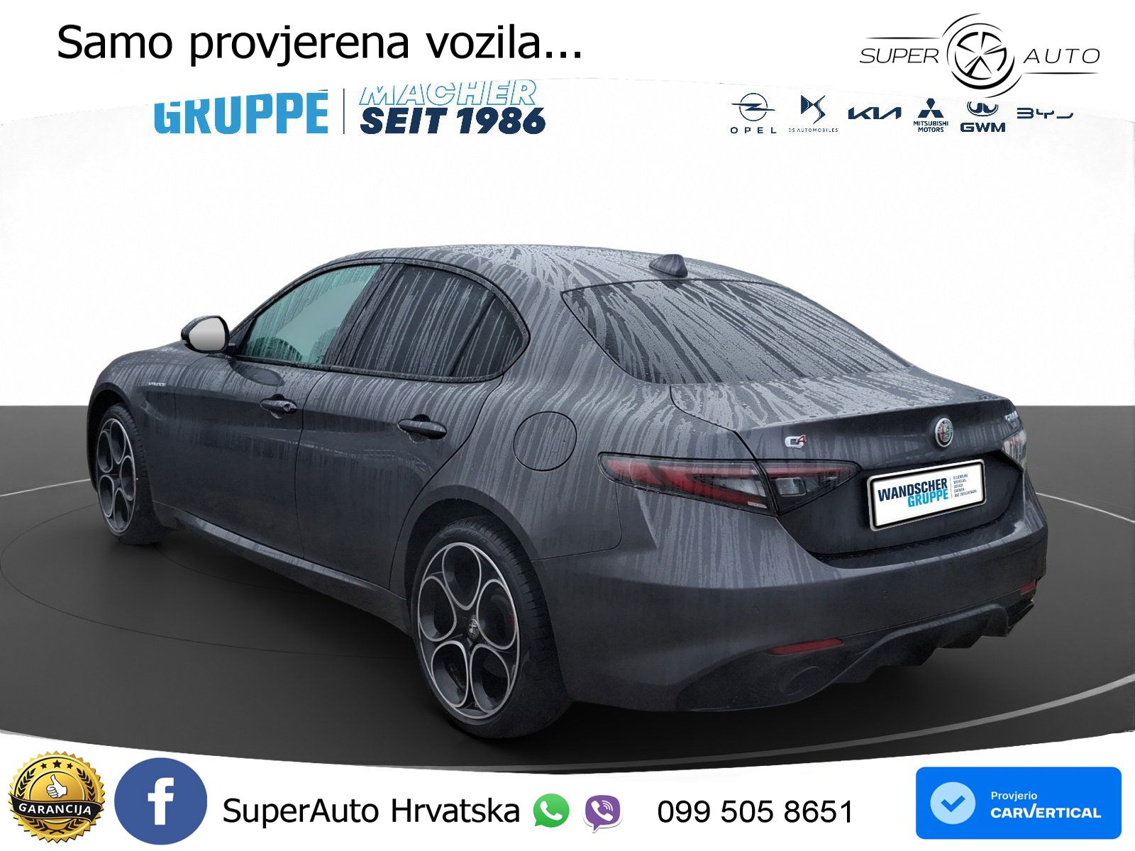 Alfa Romeo Giulia 2.0 Turbo (280 KS) AWD Automatic LED+GR SJED+ACC