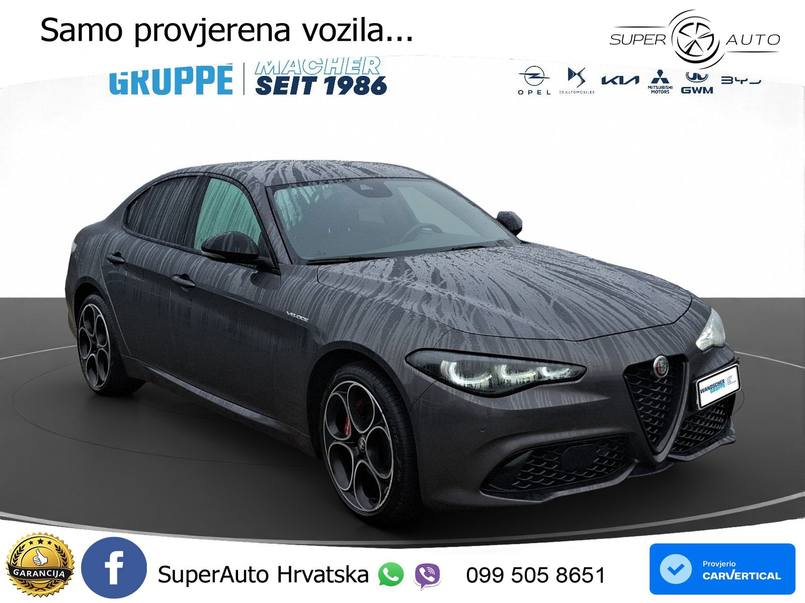 Alfa Romeo Giulia 2.0 Turbo (280 KS) AWD Automatic LED+GR SJED+ACC