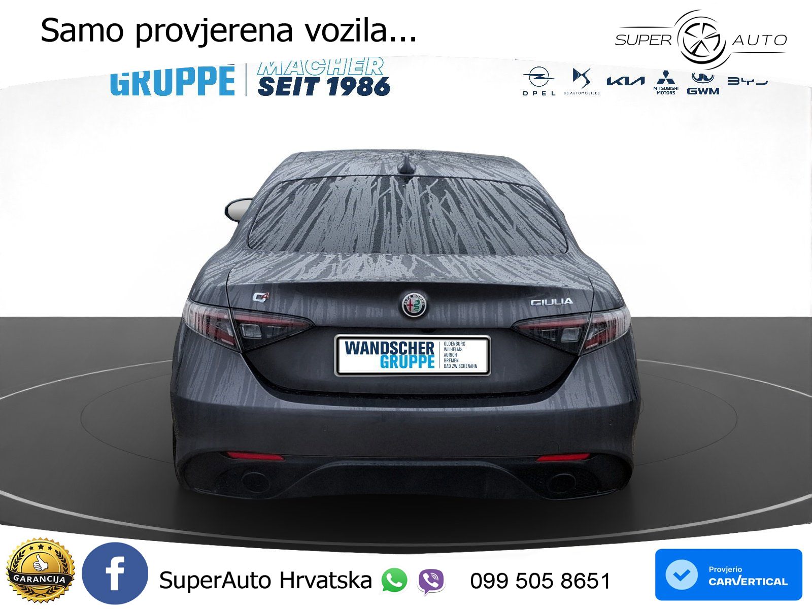 Alfa Romeo Giulia 2.0 Turbo (280 KS) AWD Automatic LED+GR SJED+ACC