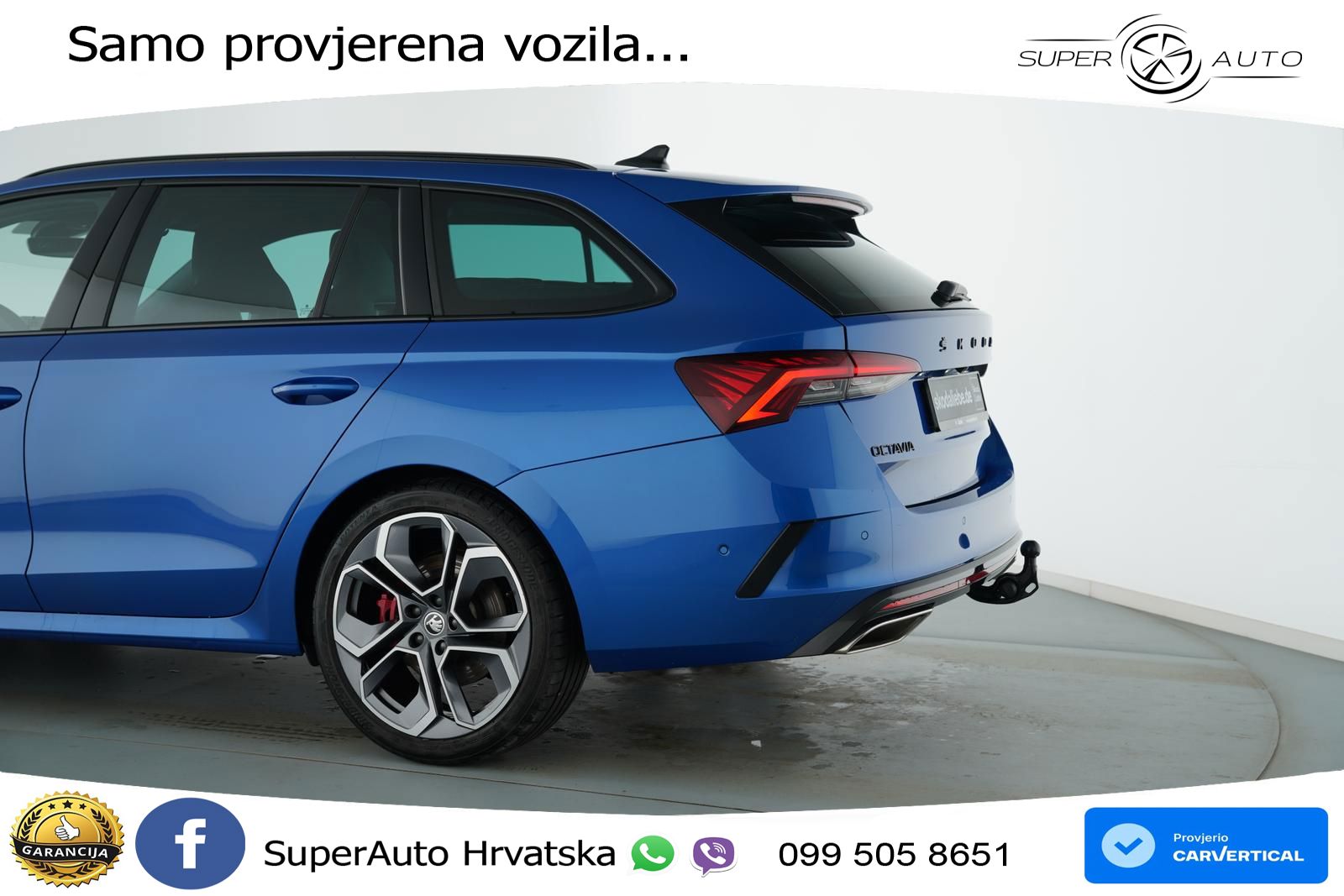 Škoda Octavia Combi RS 2.0 TSI (245 KS) DSG LED+GR SJED+ACC