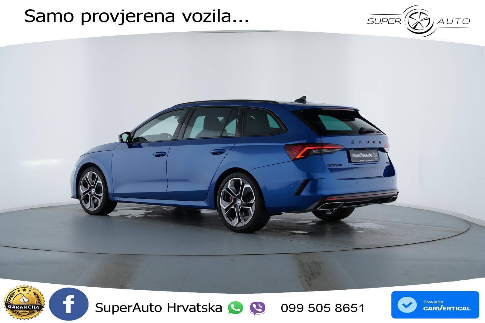 Škoda Octavia Combi RS 2.0 TSI (245 KS) DSG LED+GR SJED+ACC