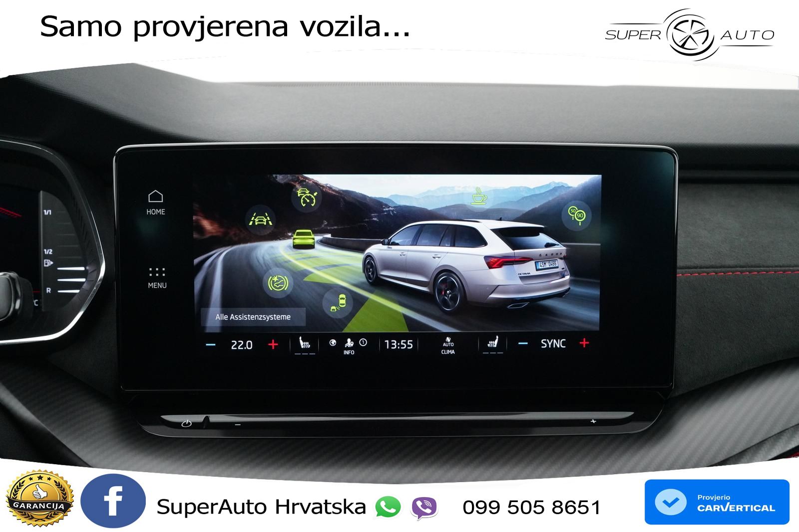 Škoda Octavia Combi RS 2.0 TSI (245 KS) DSG LED+GR SJED+ACC