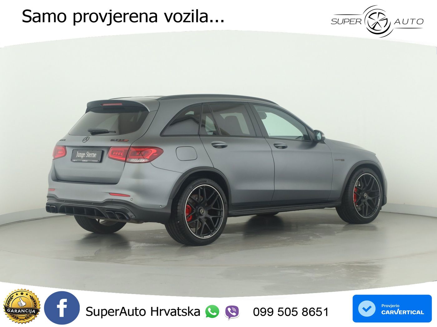 Mercedes AMG GLC 63 S V8 (510 KS) 4MATIC+ MCT ZRAČNI+ACC+GR SJED+KAM+PANO