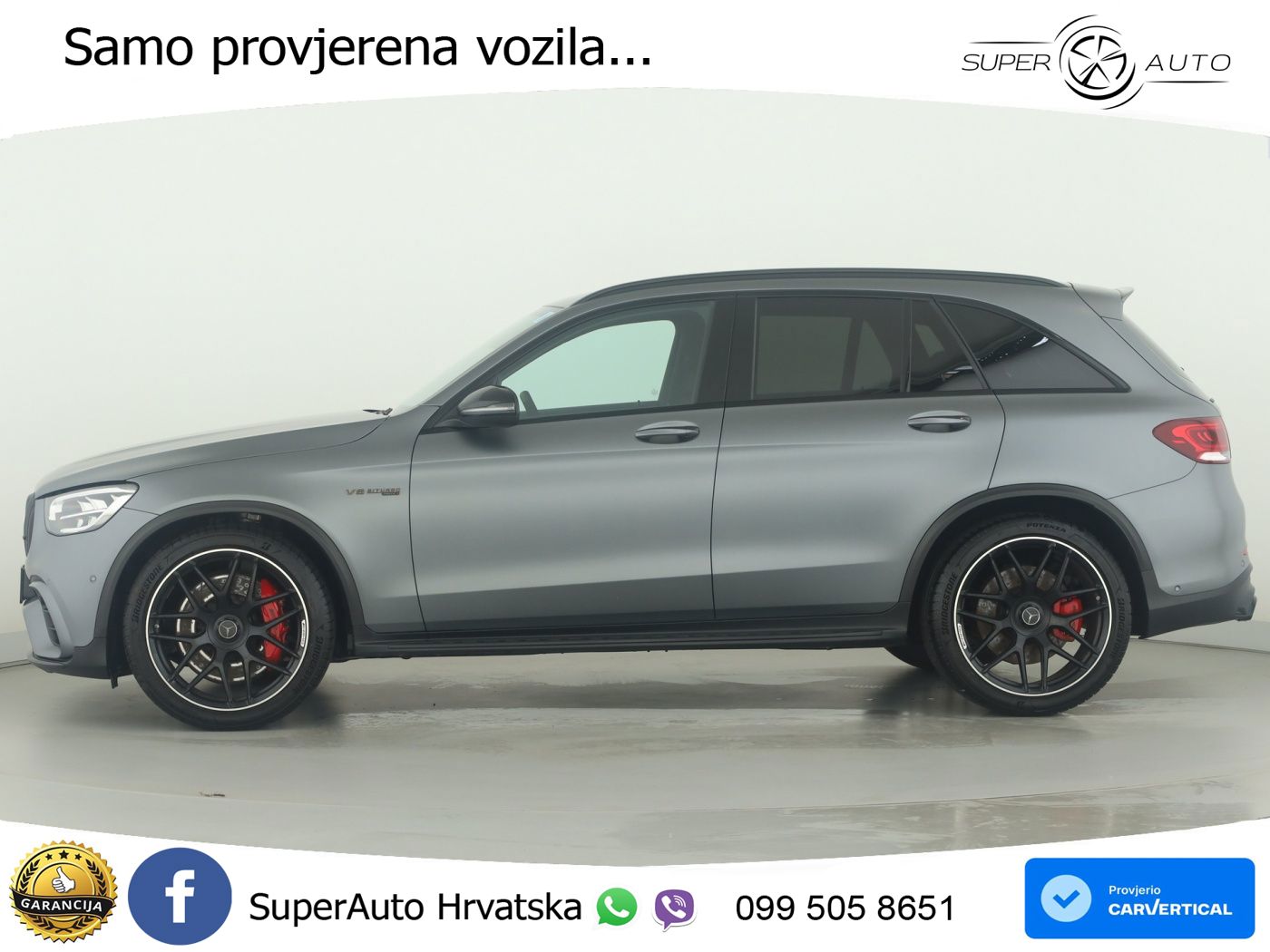 Mercedes AMG GLC 63 S V8 (510 KS) 4MATIC+ MCT ZRAČNI+ACC+GR SJED+KAM+PANO