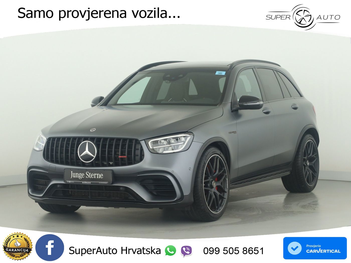 Mercedes AMG GLC 63 S V8 (510 KS) 4MATIC+ MCT ZRAČNI+ACC+GR SJED+KAM+PANO