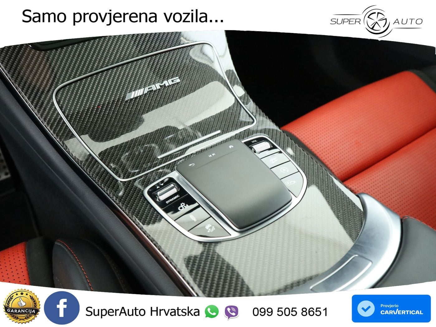 Mercedes AMG GLC 63 S V8 (510 KS) 4MATIC+ MCT ZRAČNI+ACC+GR SJED+KAM+PANO