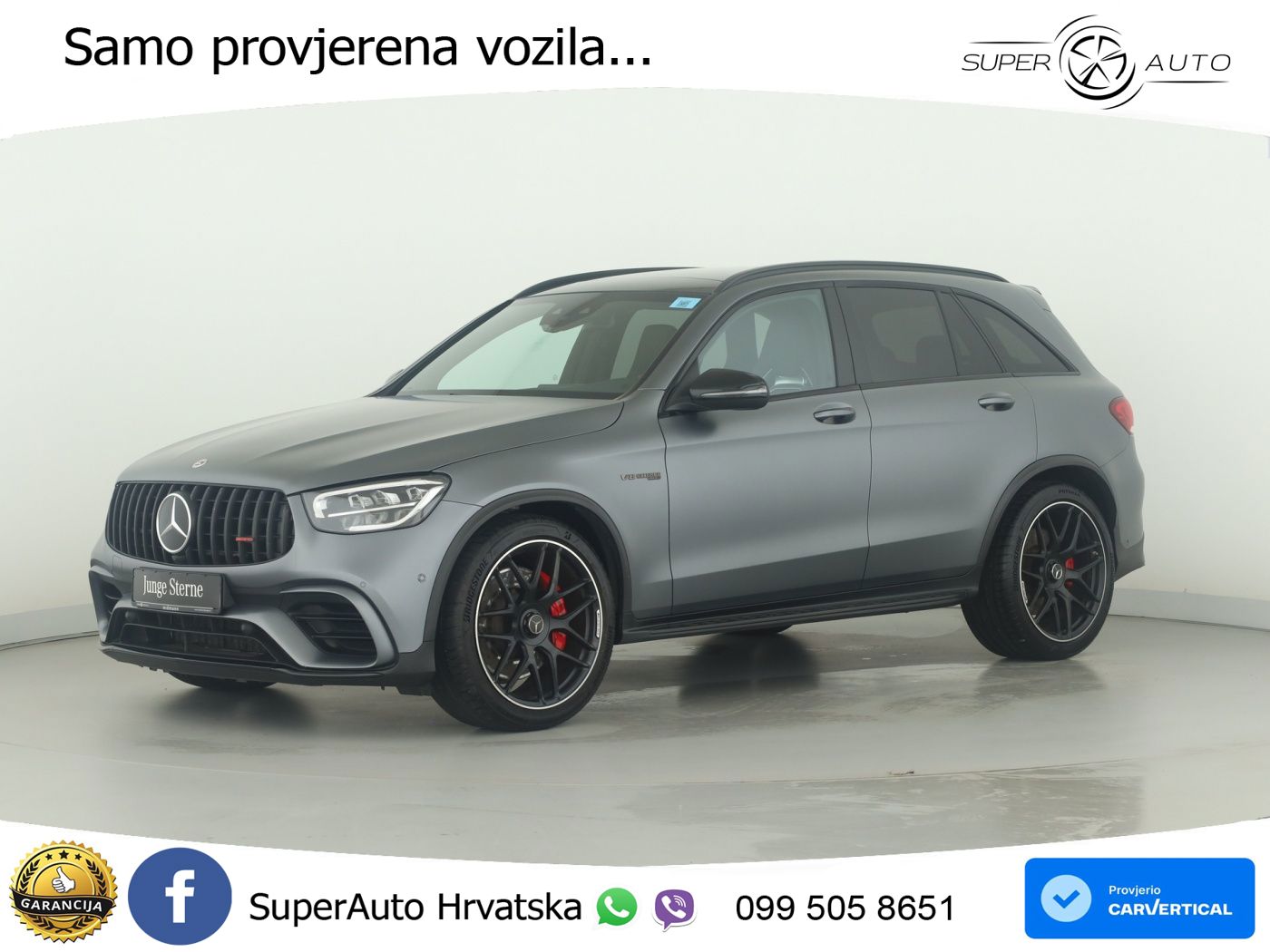 Mercedes AMG GLC 63 S V8 (510 KS) 4MATIC+ MCT ZRAČNI+ACC+GR SJED+KAM+PANO