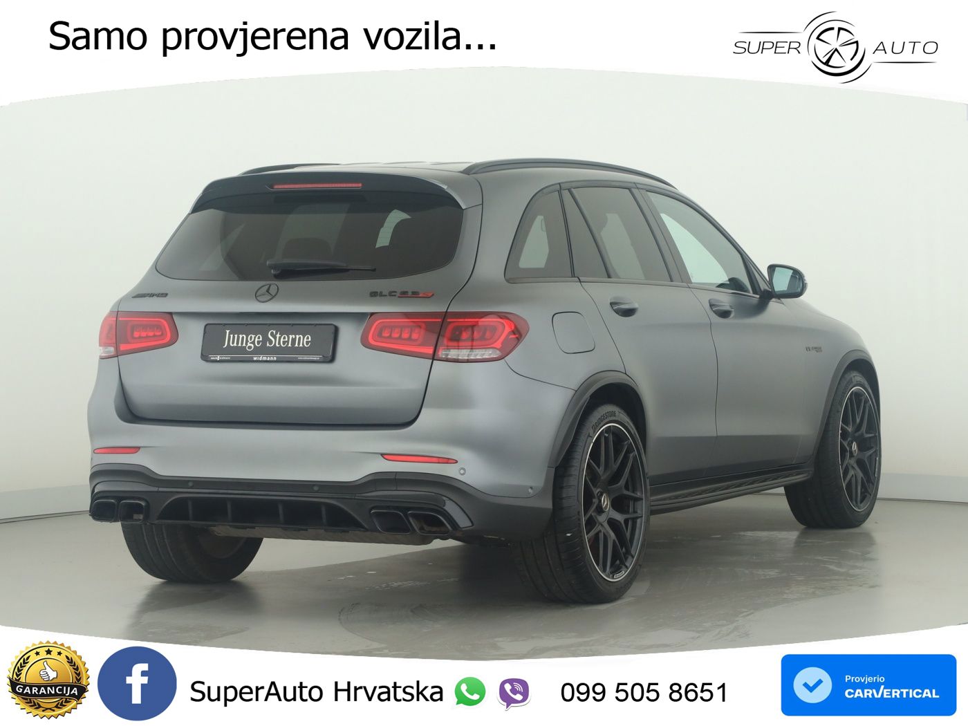 Mercedes AMG GLC 63 S V8 (510 KS) 4MATIC+ MCT ZRAČNI+ACC+GR SJED+KAM+PANO
