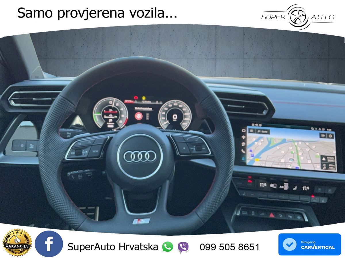 Audi A3 45 TFSIe (272 KS) S tronic S line MATRIX+GR SJED+KAM