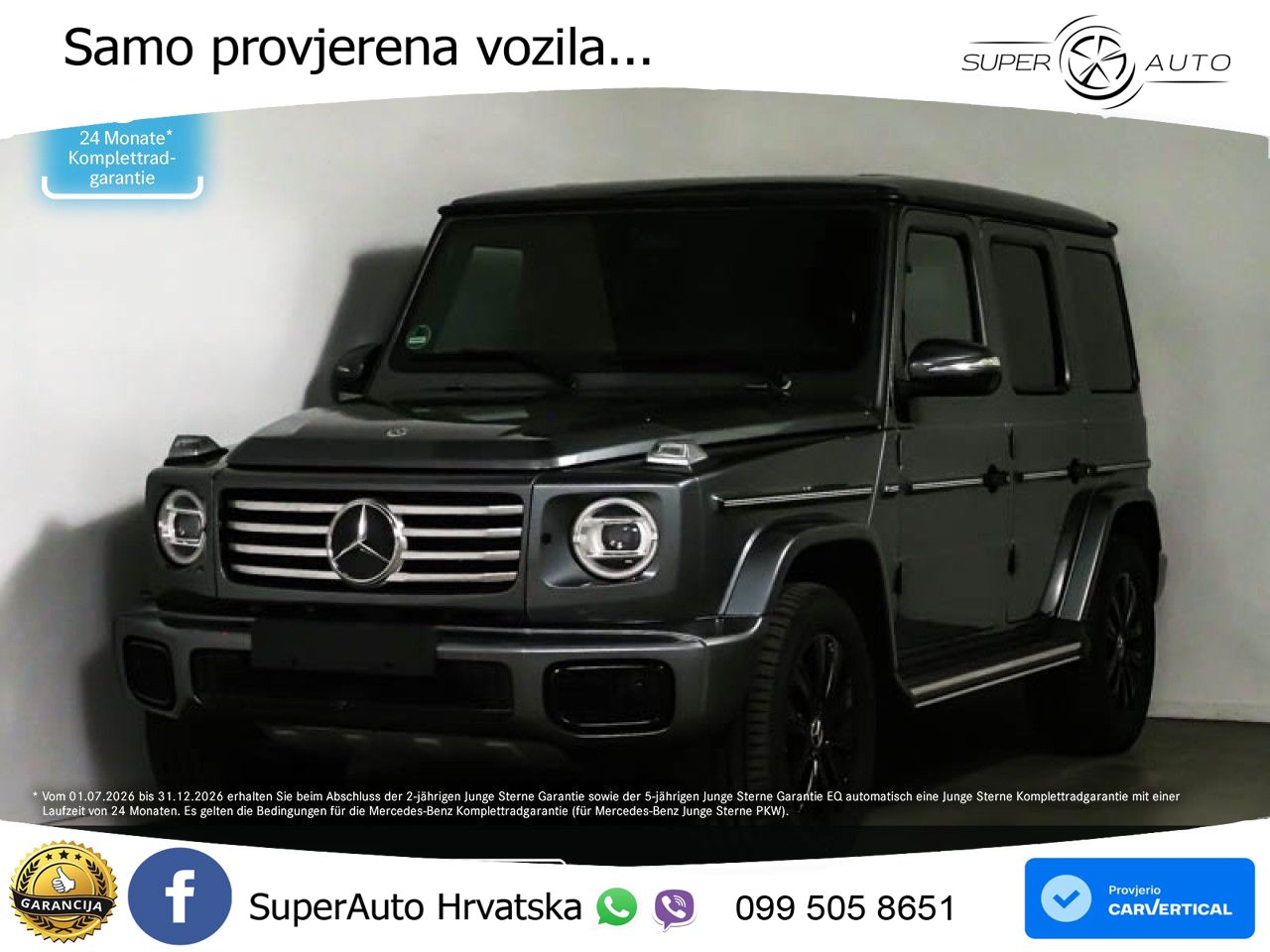 Mercedes G 450d Long (367 KS) 4MATIC 9G-TRONIC LED+GR SJED+ACC