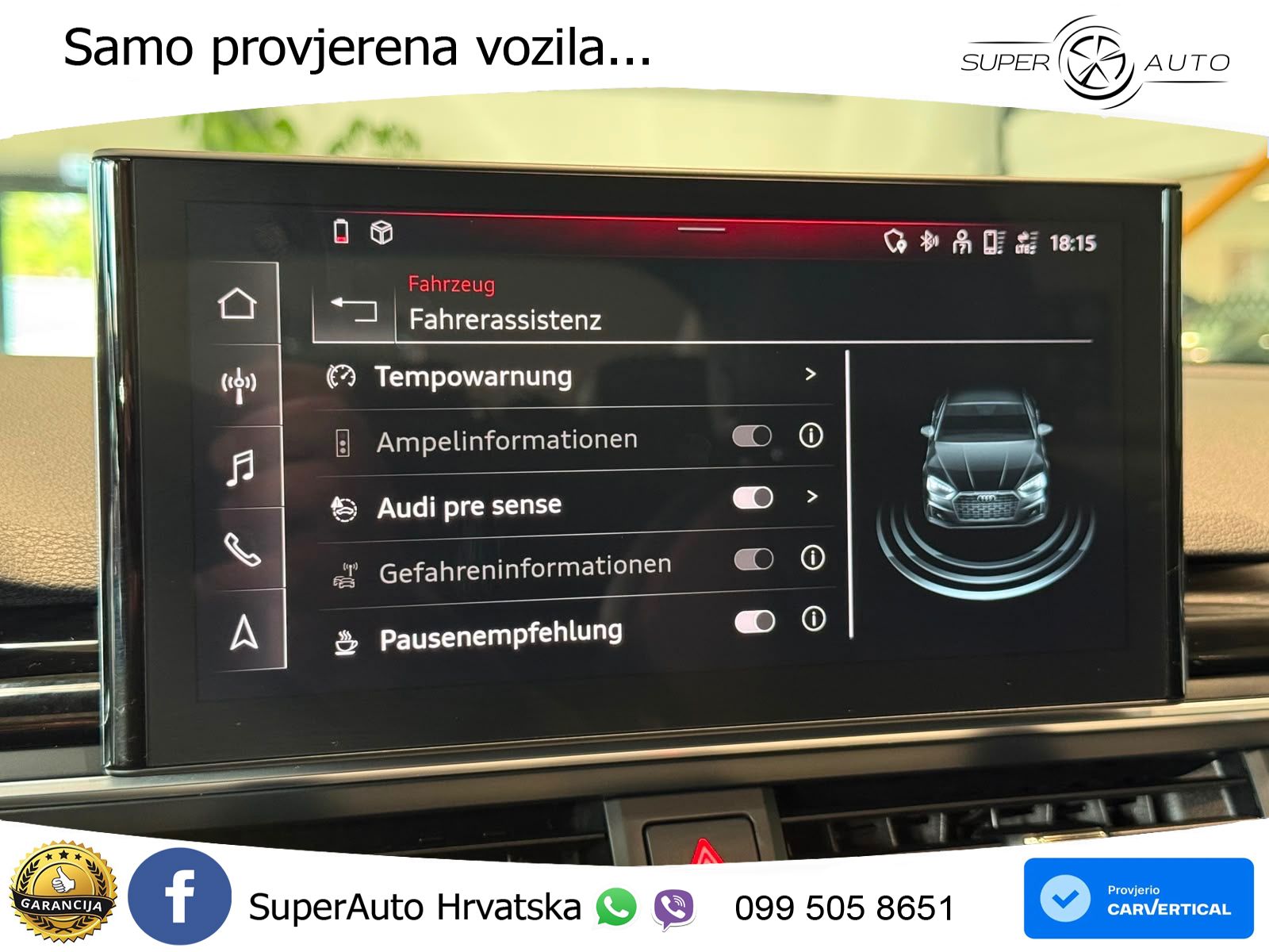 Audi A5 Sportback  40 TFSI (204 KS) S tronic S line LED+GR SJED+ACC