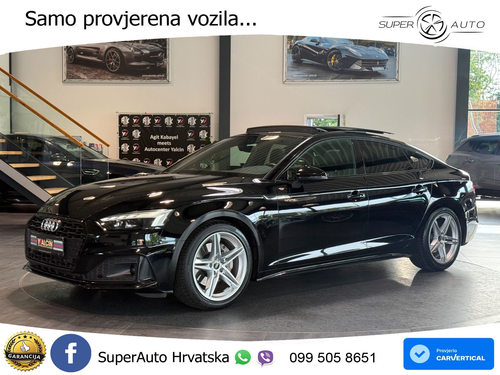 Audi A5 Sportback  40 TFSI (204 KS) S tronic S line LED+GR SJED+ACC