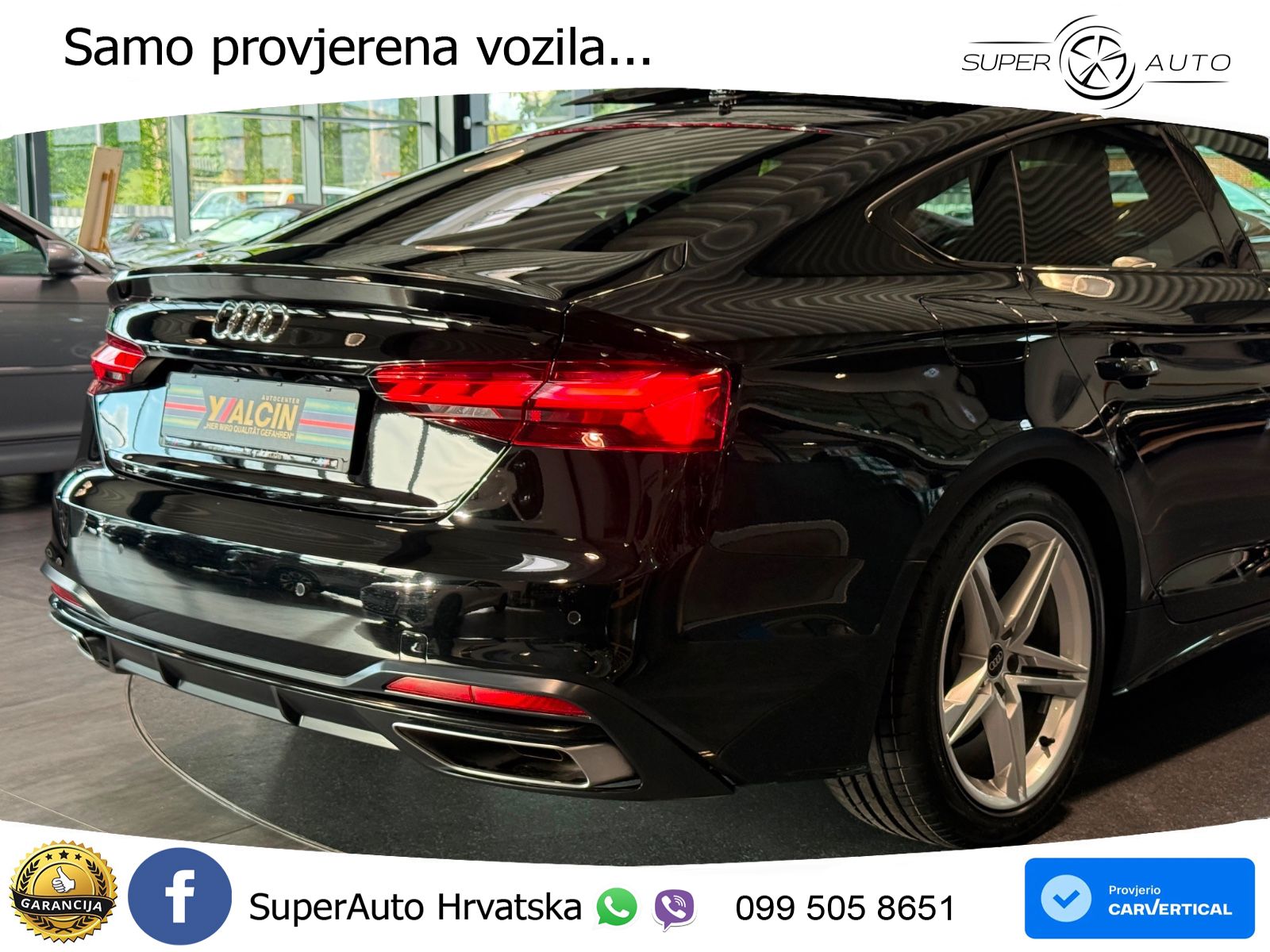 Audi A5 Sportback  40 TFSI (204 KS) S tronic S line LED+GR SJED+ACC