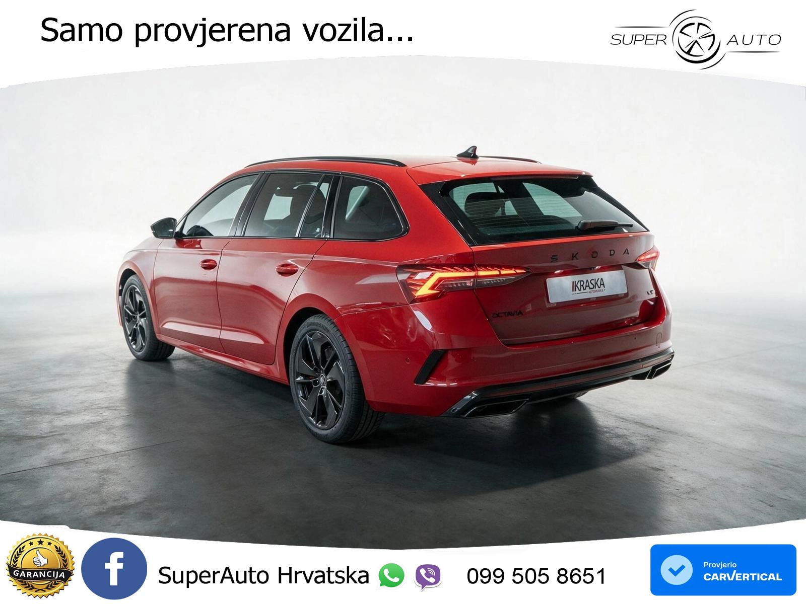 Škoda Octavia Combi RS 2.0 TSI (265 KS) DSG LED+GR SJED+ACC