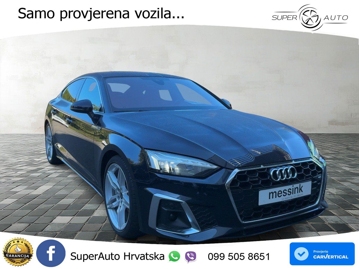 Audi A5 Sportback 40 TDI (204 KS) quattro S tronic S line MATRIX+GR SJED+KAM