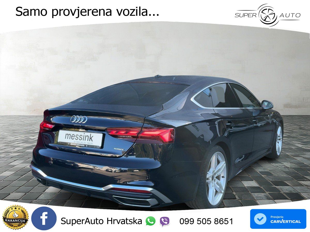 Audi A5 Sportback 40 TDI (204 KS) quattro S tronic S line MATRIX+GR SJED+KAM
