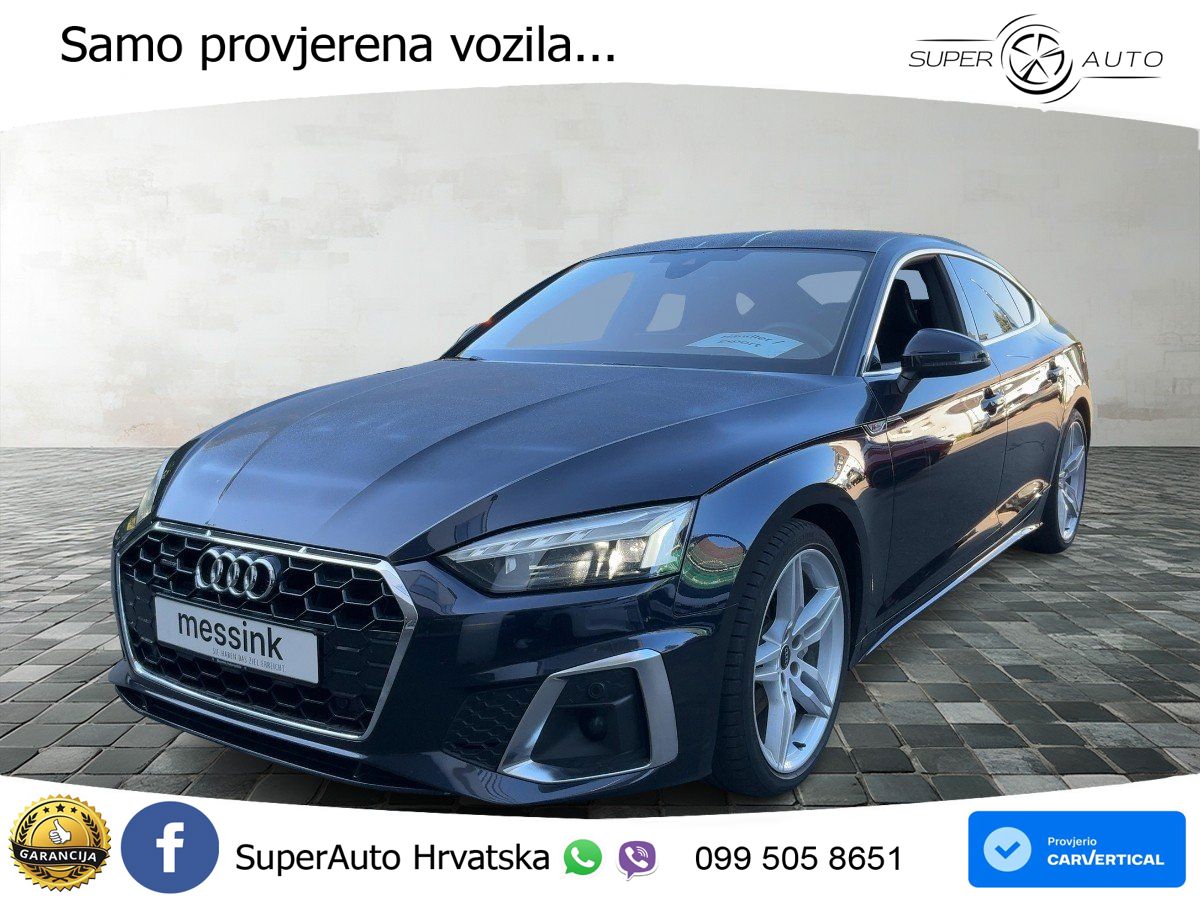 Audi A5 Sportback 40 TDI (204 KS) quattro S tronic S line MATRIX+GR SJED+KAM