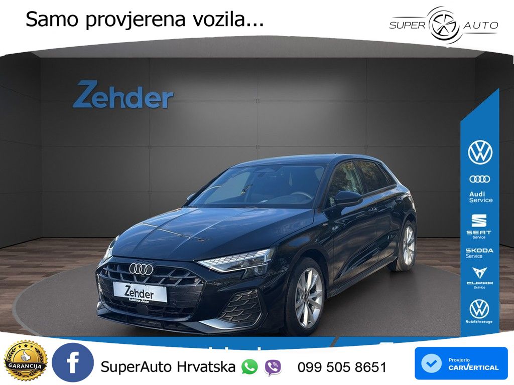 Audi A3 40 TFSI (204 KS) quattro S tronic S line LED+GR SJED+ACC