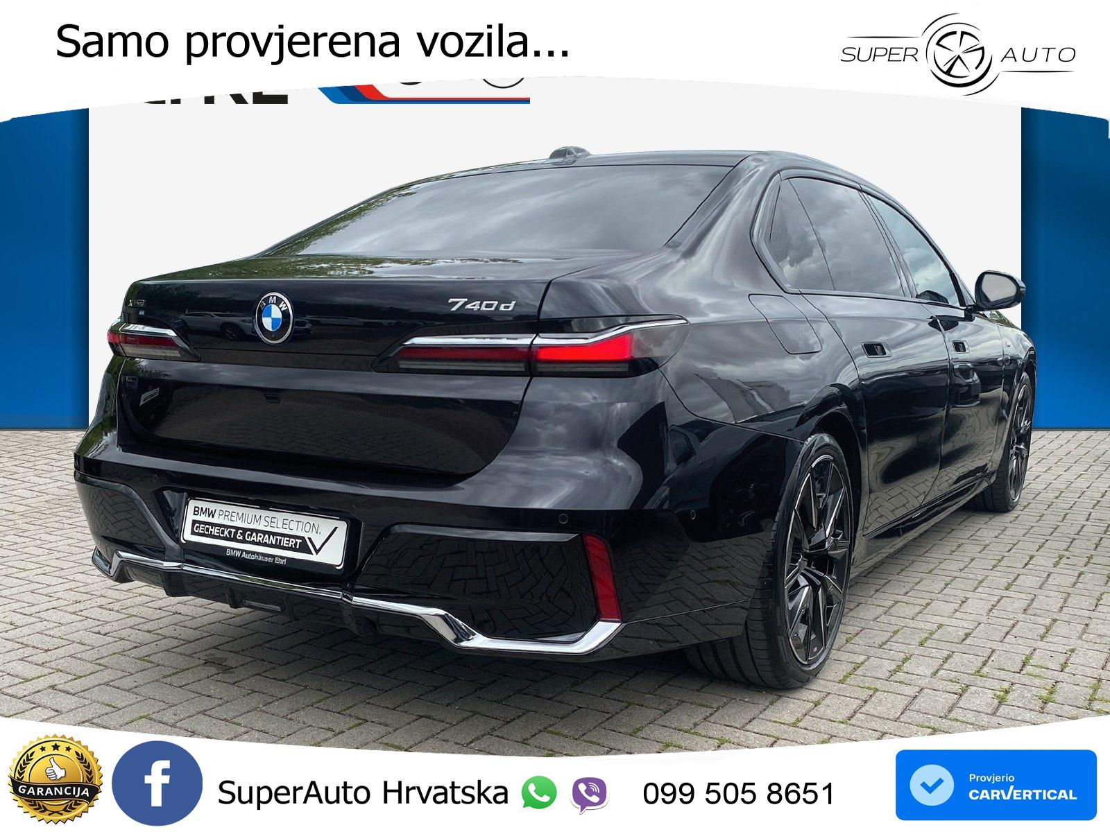 BMW 740d (299 KS) xDrive Steptronic M Sport ZRAČNI+ACC+GR SJED+KAM+PANO