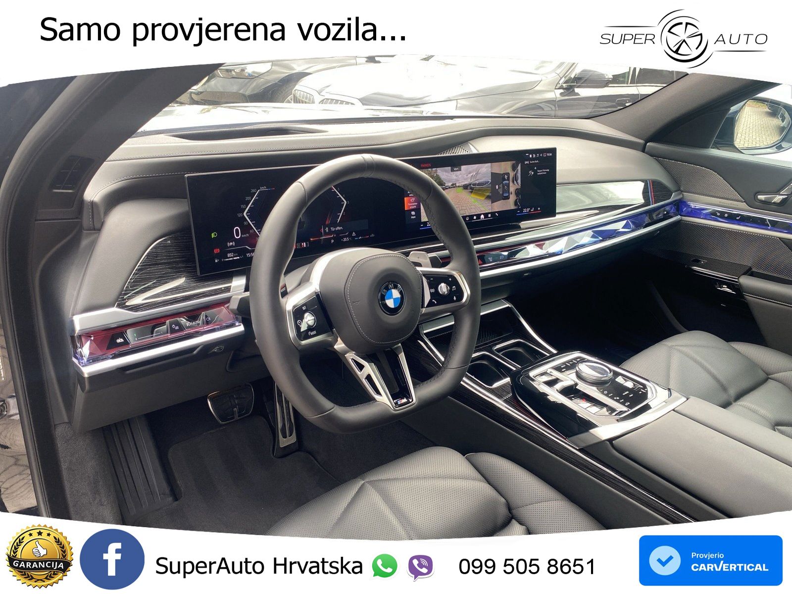 BMW 740d (299 KS) xDrive Steptronic M Sport ZRAČNI+ACC+GR SJED+KAM+PANO