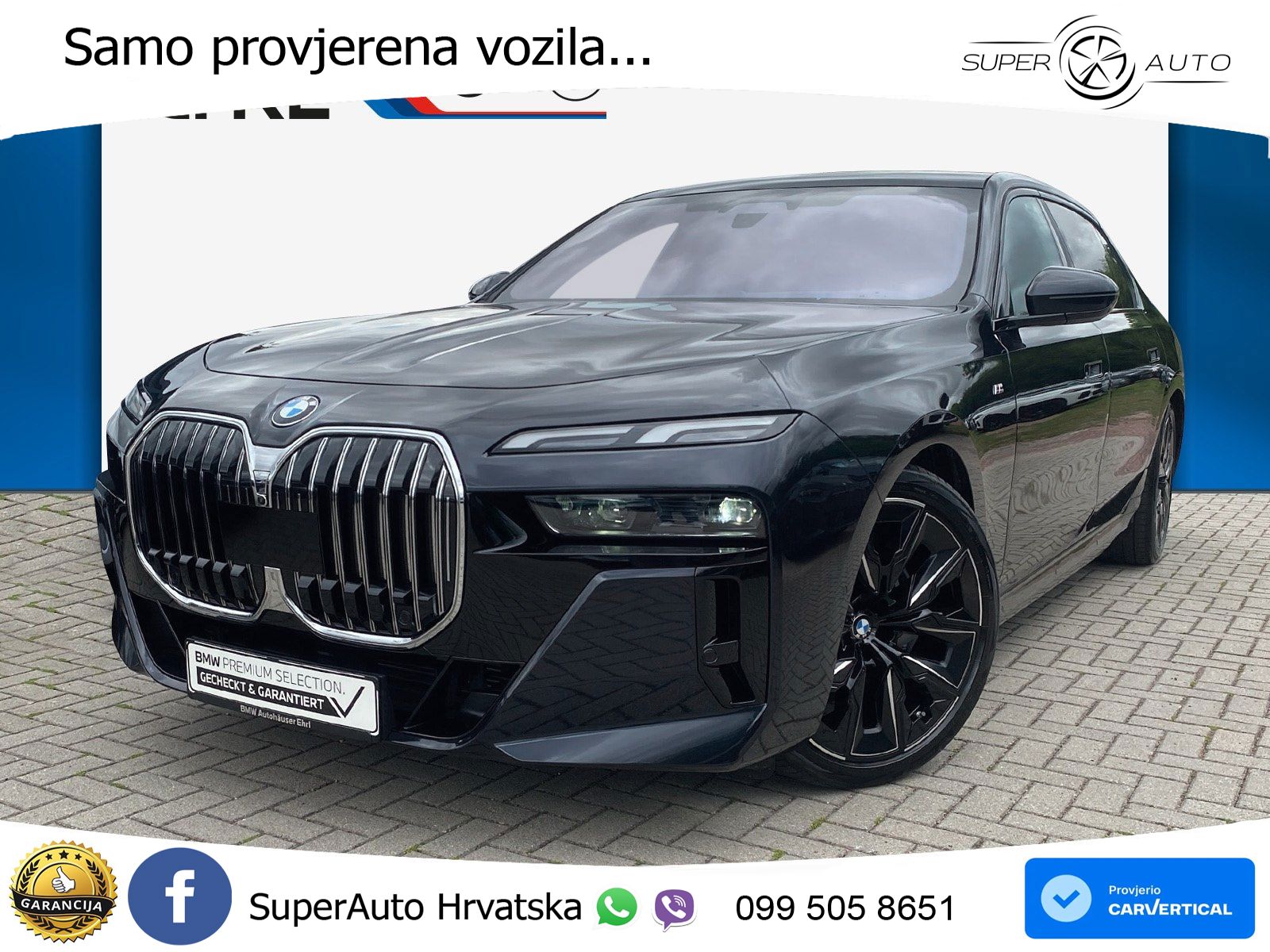 BMW 740d (299 KS) xDrive Steptronic M Sport ZRAČNI+ACC+GR SJED+KAM+PANO