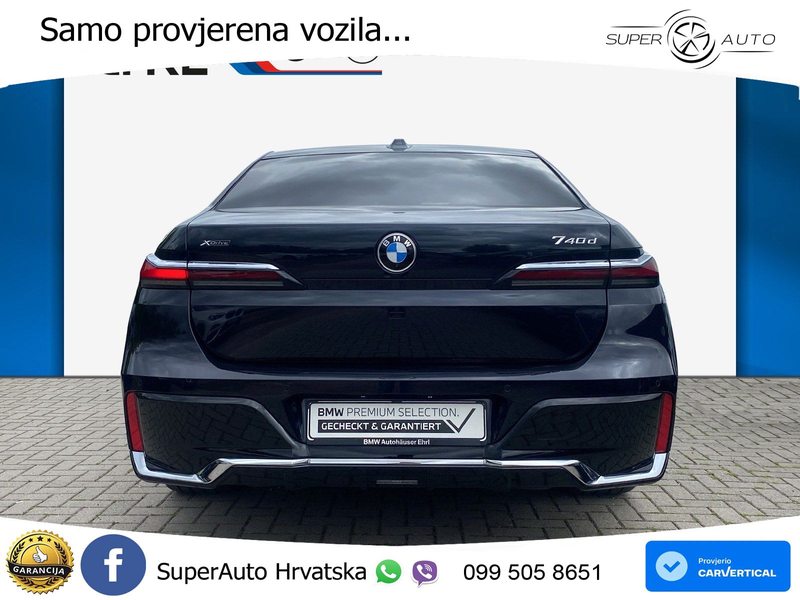BMW 740d (299 KS) xDrive Steptronic M Sport ZRAČNI+ACC+GR SJED+KAM+PANO