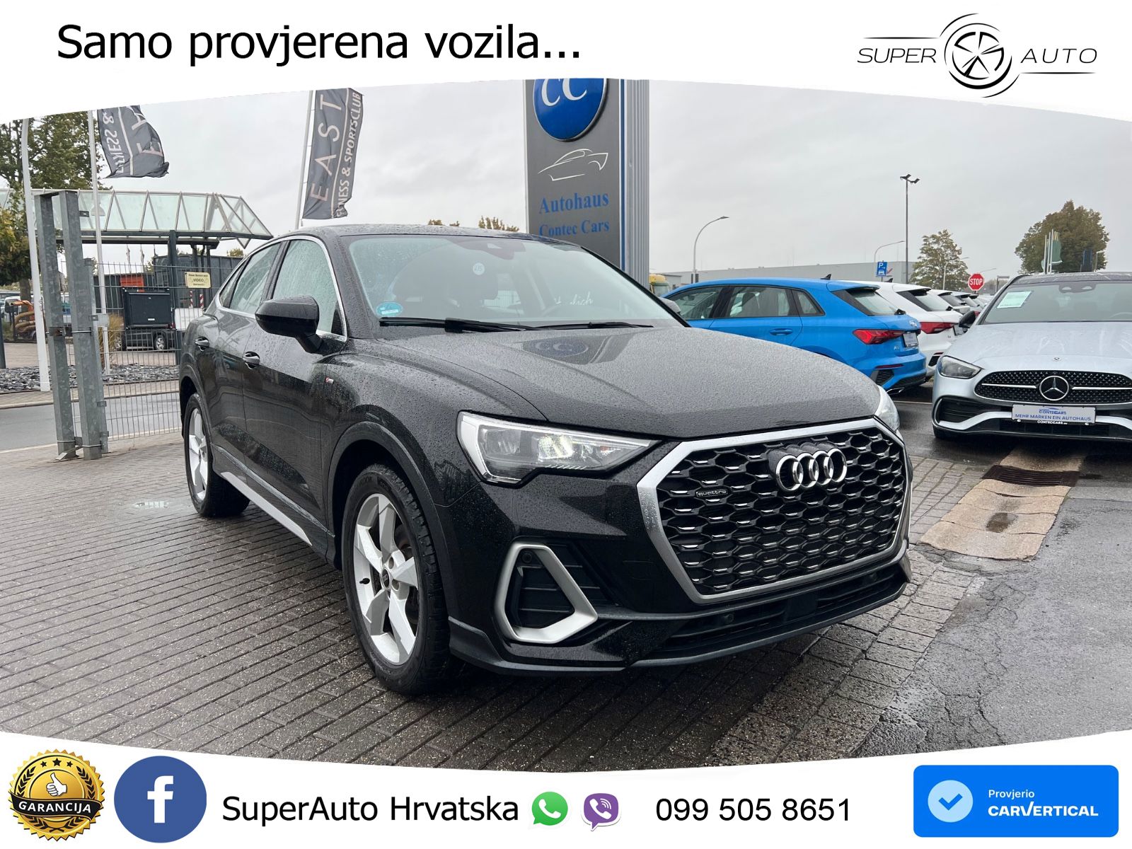 Audi Q3 Sportback 35 TDI (150 KS) quattro S tronic S line LED+GR SJED+ACC