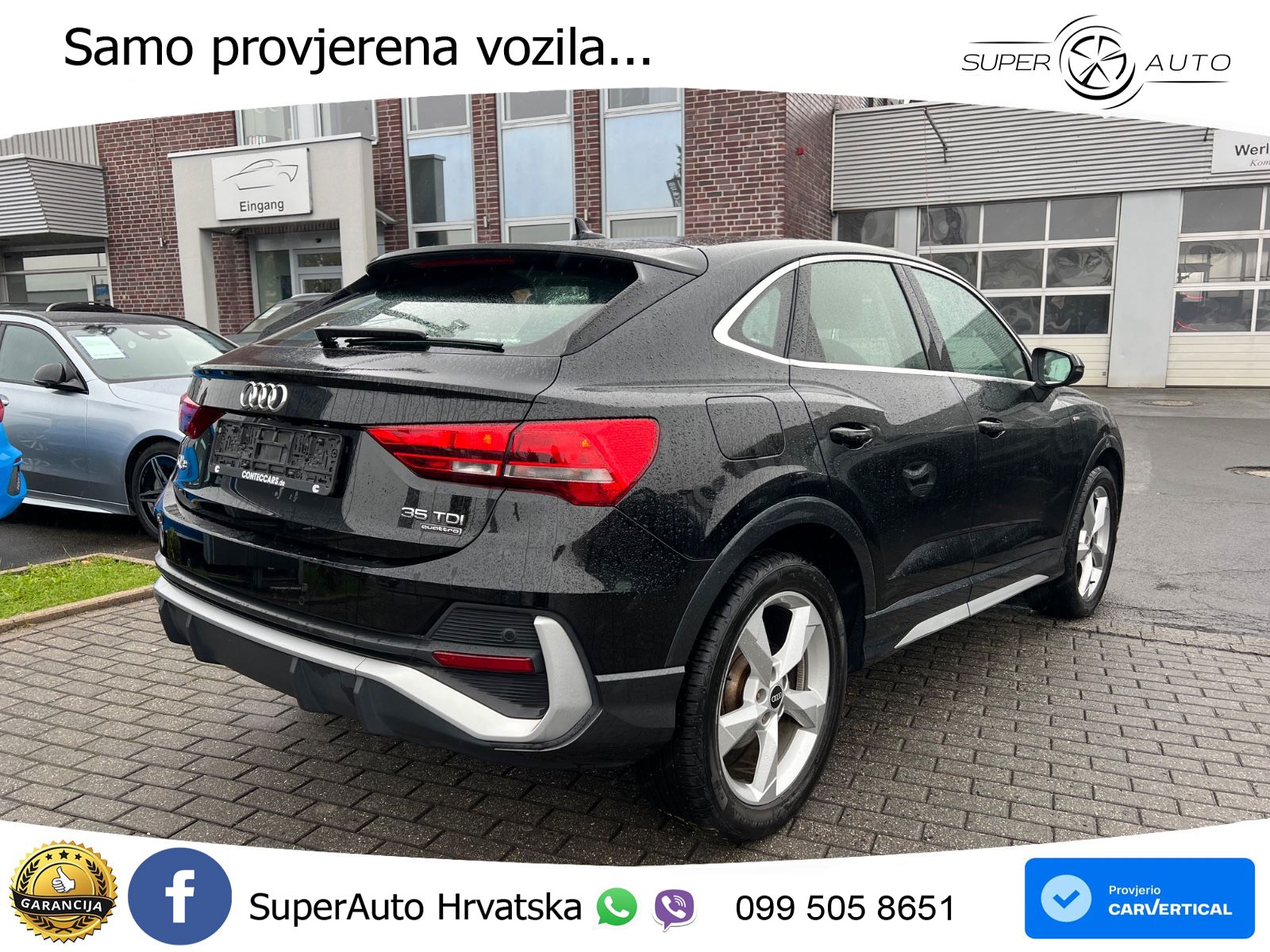 Audi Q3 Sportback 35 TDI (150 KS) quattro S tronic S line LED+GR SJED+ACC