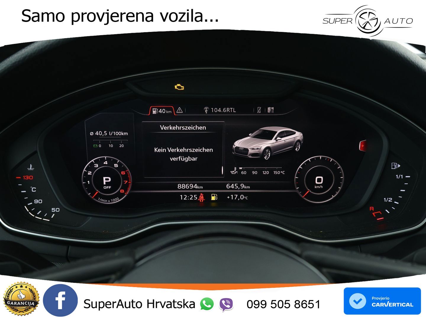 Audi A5 Sportback 40 TFSI (190 KS) S tronic LED+GR SJED+ACC