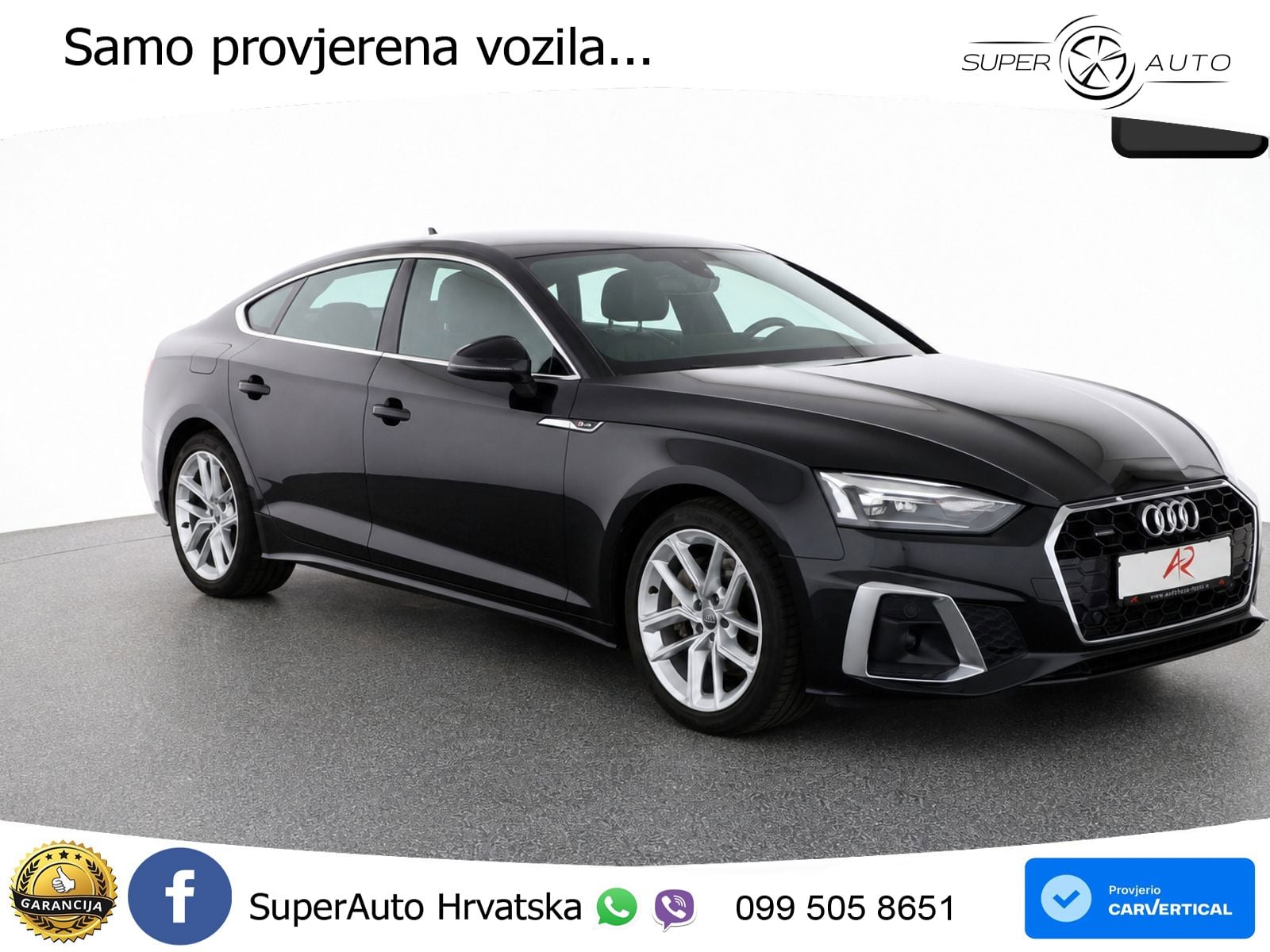 Audi A5 Sportback 45 TFSI (265 KS) quattro S tronic S line LED+GR SJED+ACC