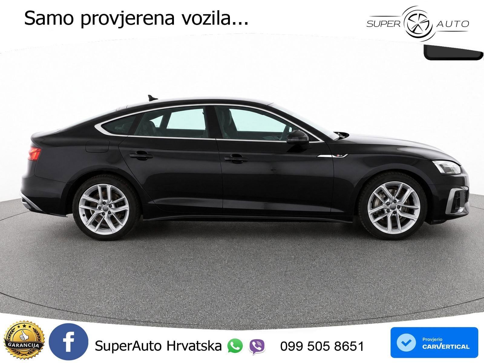 Audi A5 Sportback 45 TFSI (265 KS) quattro S tronic S line LED+GR SJED+ACC