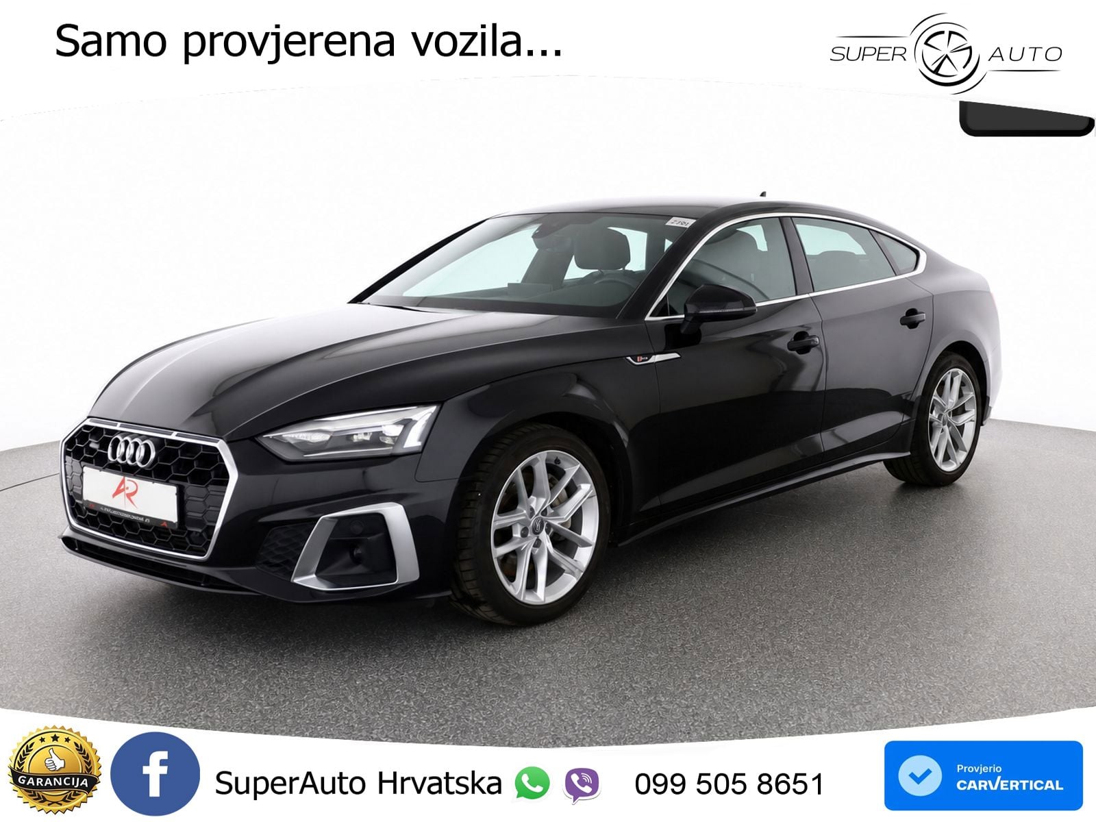 Audi A5 Sportback 45 TFSI (265 KS) quattro S tronic S line LED+GR SJED+ACC