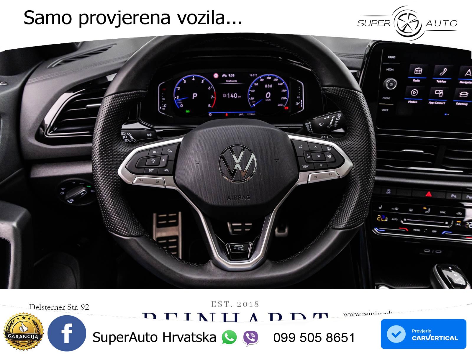 Volkswagen T-Roc 1.5 TSI (150 KS) DSG R-Line LED+GR SJED+ACC