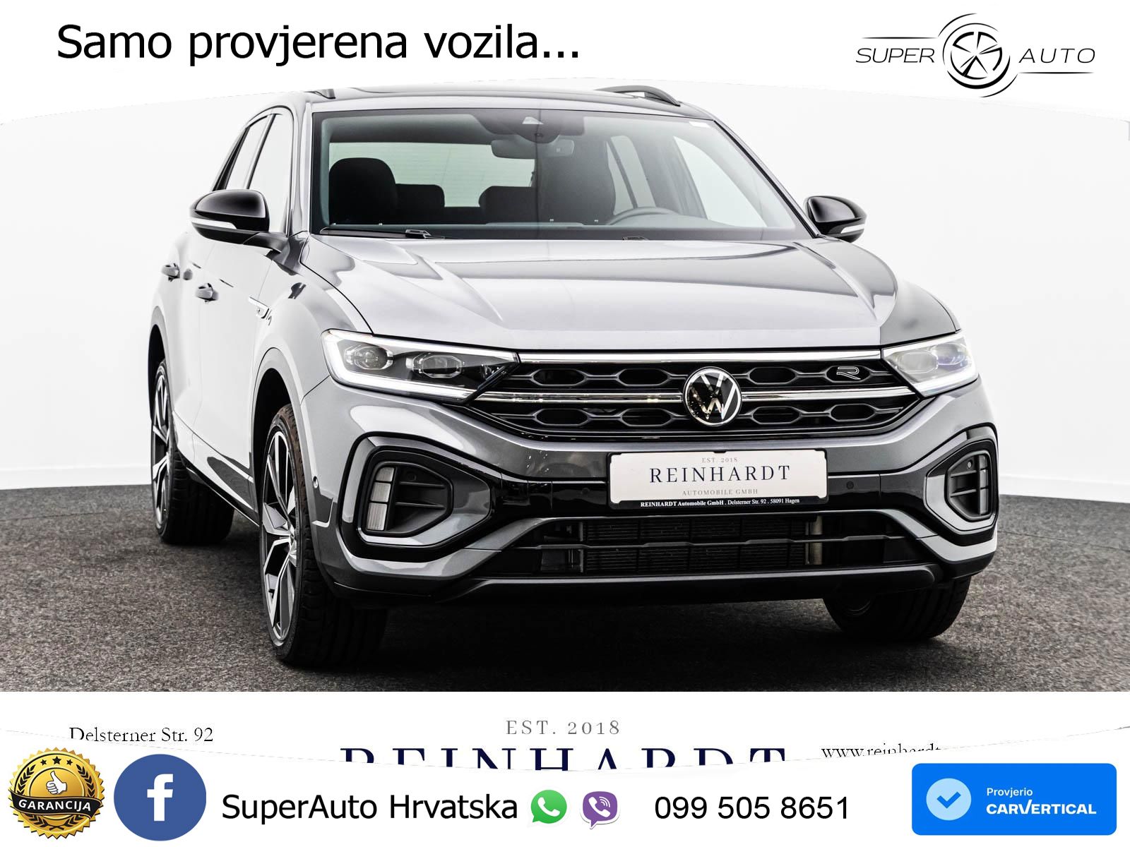 Volkswagen T-Roc 1.5 TSI (150 KS) DSG R-Line LED+GR SJED+ACC