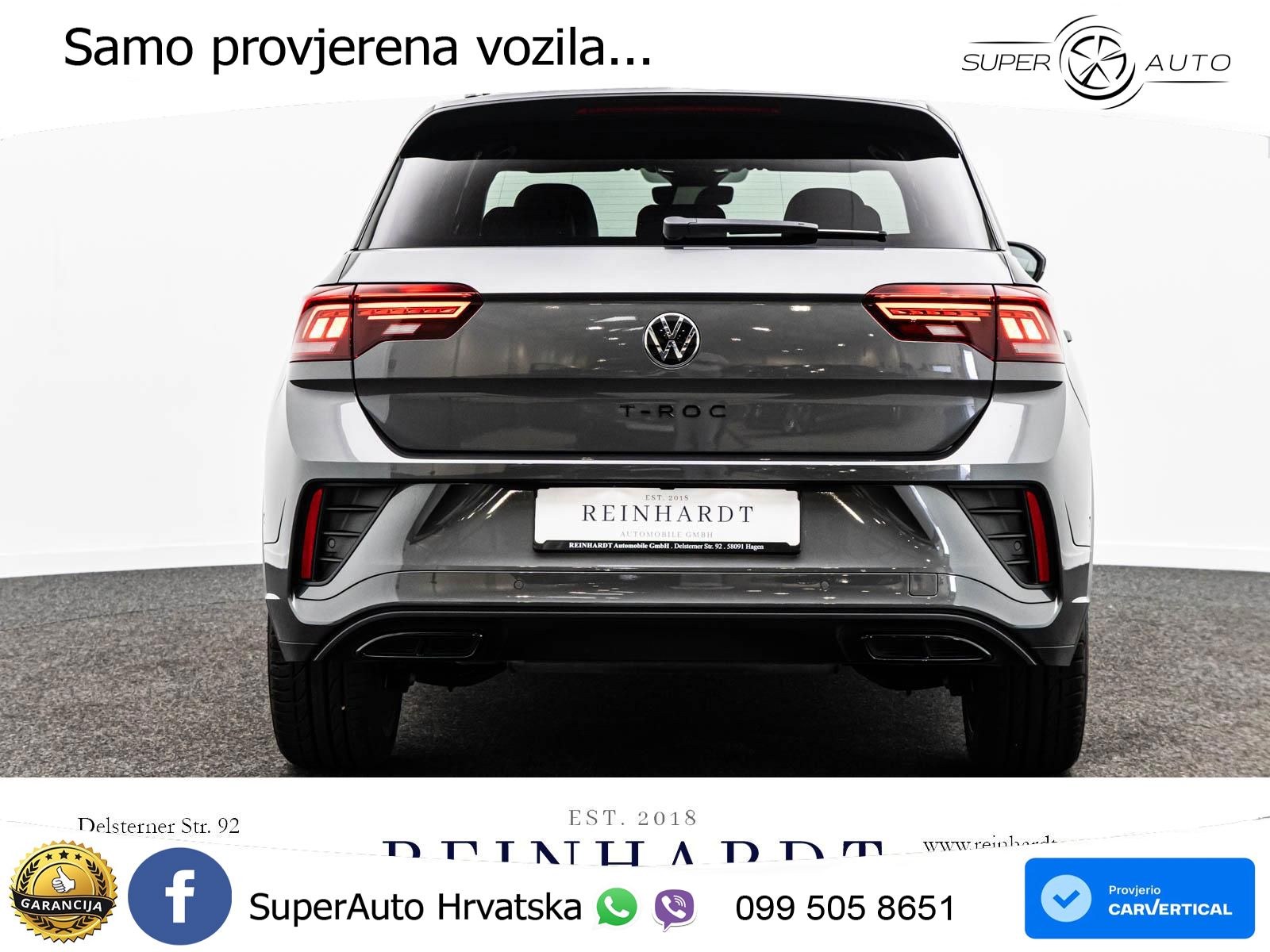 Volkswagen T-Roc 1.5 TSI (150 KS) DSG R-Line LED+GR SJED+ACC