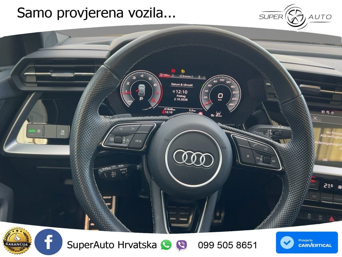 Audi A3 40 TFSI (190 KS) quattro S tronic advanced LED+GR SJED+ACC