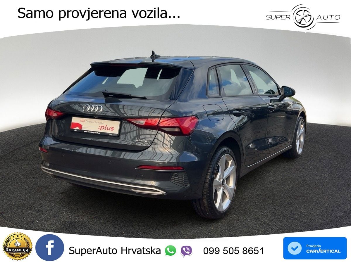 Audi A3 40 TFSI (190 KS) quattro S tronic advanced LED+GR SJED+ACC