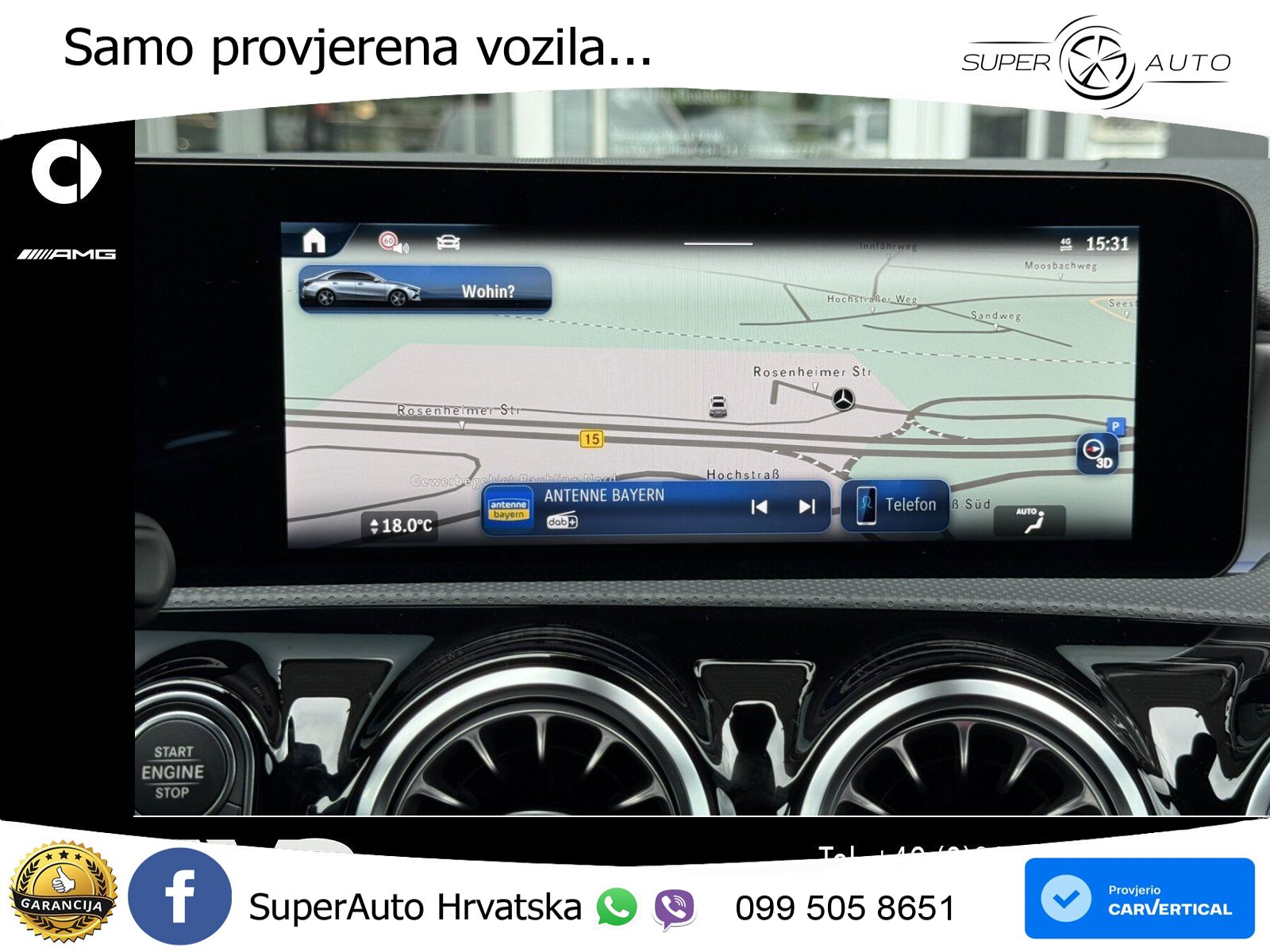 Mercedes-Benz A 200 7G-DCT AMG LED+GR SJED+ACC