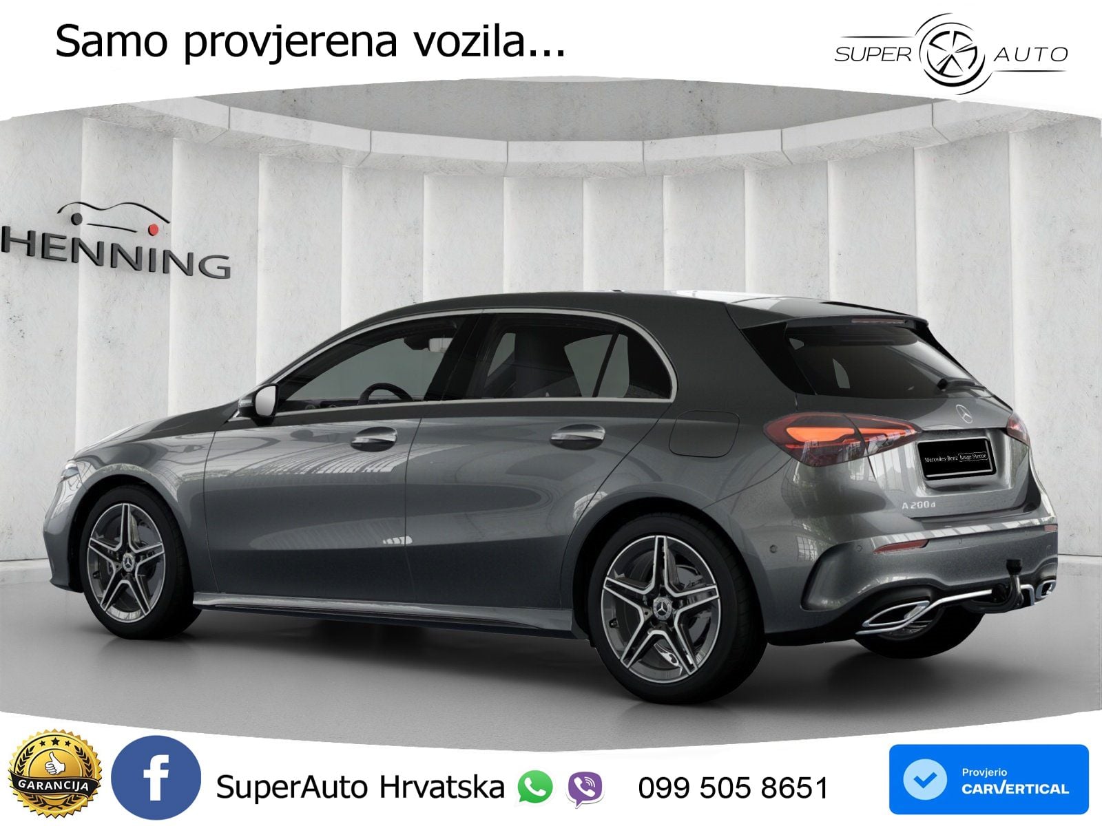 Mercedes-Benz A 200d 8G-DCT AMG LED+GR SJED+ACC